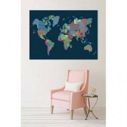 BLUE WORLD Canvas print