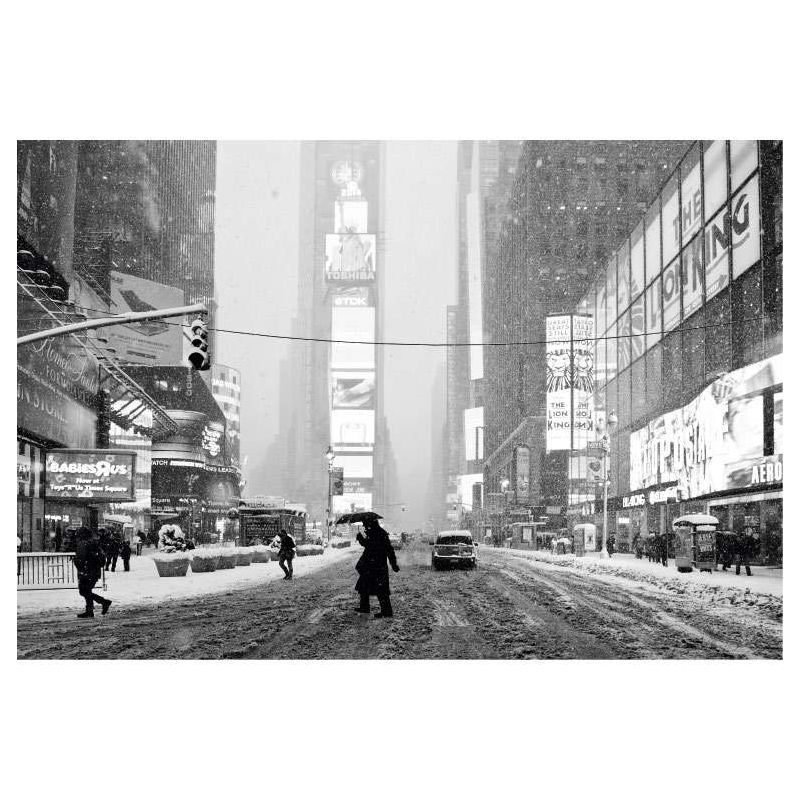 NY UNDER THE SNOW poster - Black white poster
