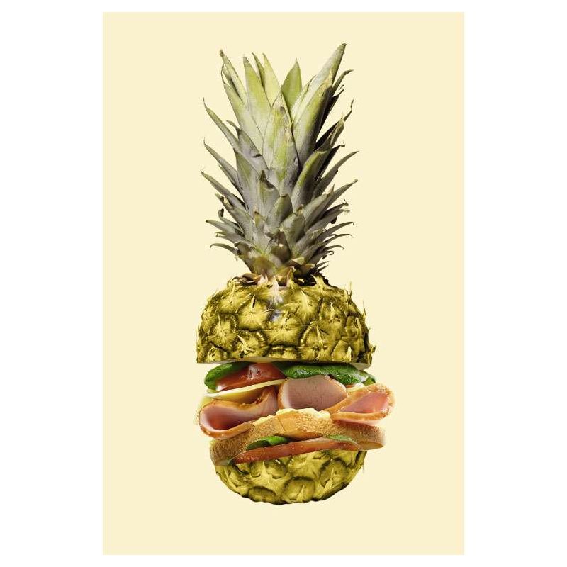 PINEAPPLE BURGER canvas - Textile canvas