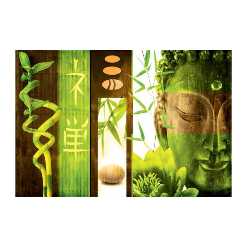 GREEN BUDDHA Canvas print - Zen