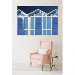 BEACH HUTS canvas print