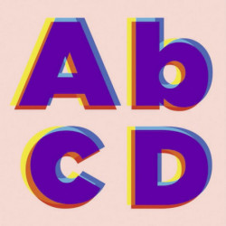 ABCD canvas print