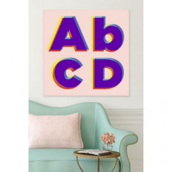 ABCD canvas print