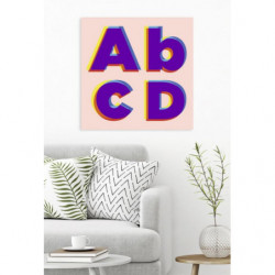 ABCD canvas print