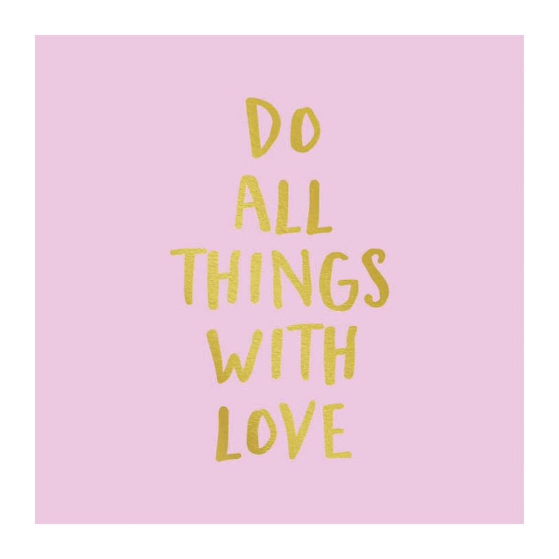 DO ALL THINGS WITH LOVE canvas print