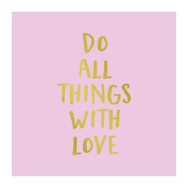 DO ALL THINGS WITH LOVE canvas print - Graphic