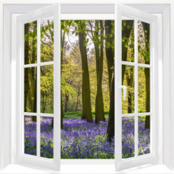 WINDOW ON THE HYACINTH FOREST Canvas print