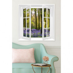 WINDOW ON THE HYACINTH FOREST Canvas print