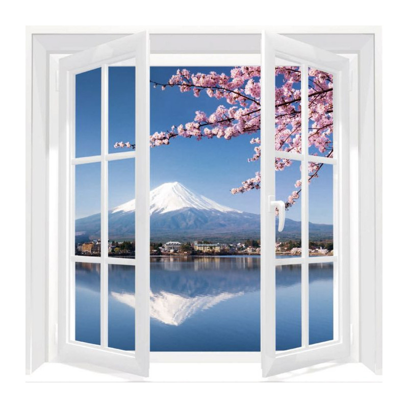 WINDOW ON MOUNT FUJI Canvas print - Gateways