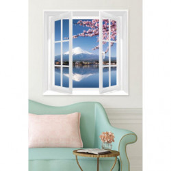 WINDOW ON MOUNT FUJI Canvas print