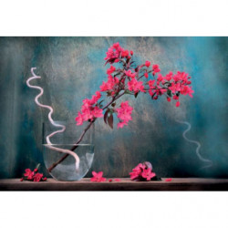 Tableau sur toile zen et détente avec des fleurs du Japon