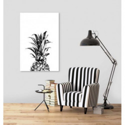 BLACK AND WHITE PINEAPPLE  canvas print