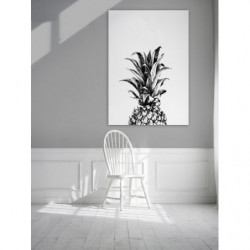 BLACK AND WHITE PINEAPPLE  canvas print