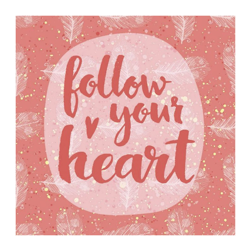 FOLLOW YOUR HEART canvas print - Graphic