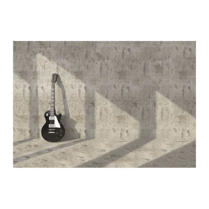 GUITAR ON THE WALL canvas print - Optical illusion canvas print