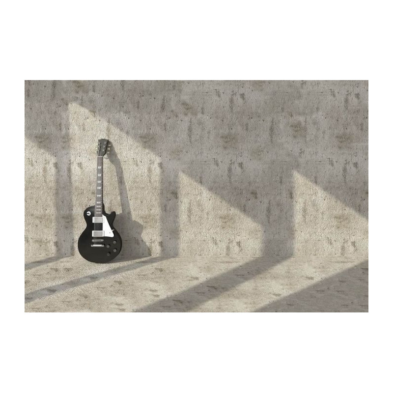 Poster GUITAR ON THE WALL - Poster gris