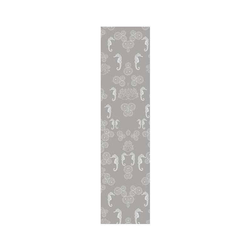 GREY SEAHORSE wallpaper - Wall paper strip