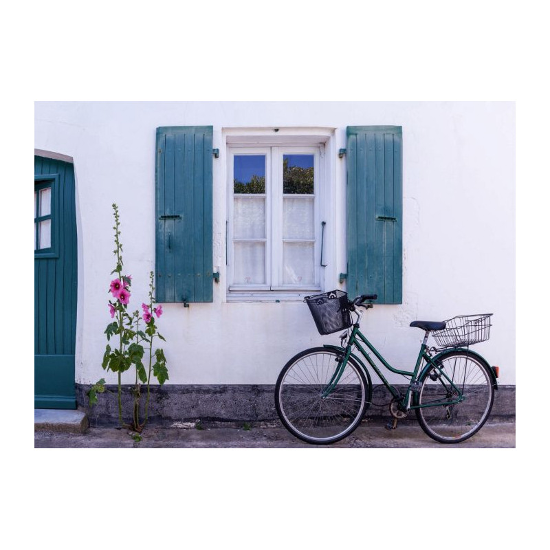 ILE DE RE BY BIKE canvas print - Canvas print for living room