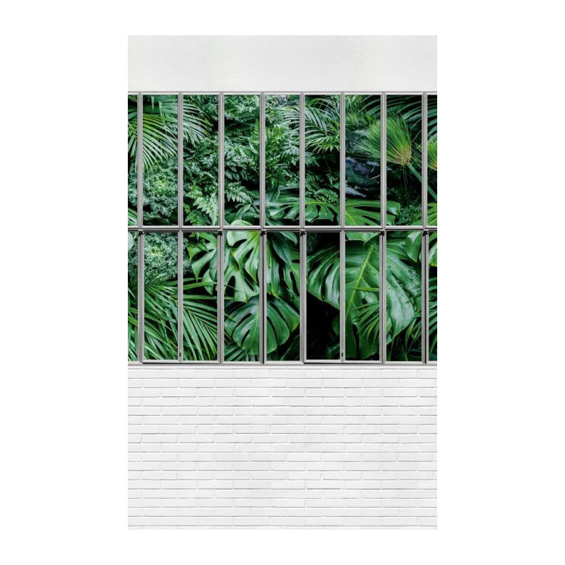 JUNGLE GLASS ROOF Wall hanging - Nature landscape wall hanging tapestry