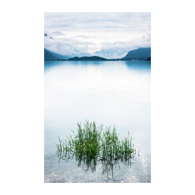 BLUE LAKE wall hanging - Nature landscape wall hanging tapestry