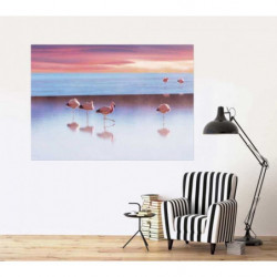 Poster LE LAC AUX FLAMANTS ROSES