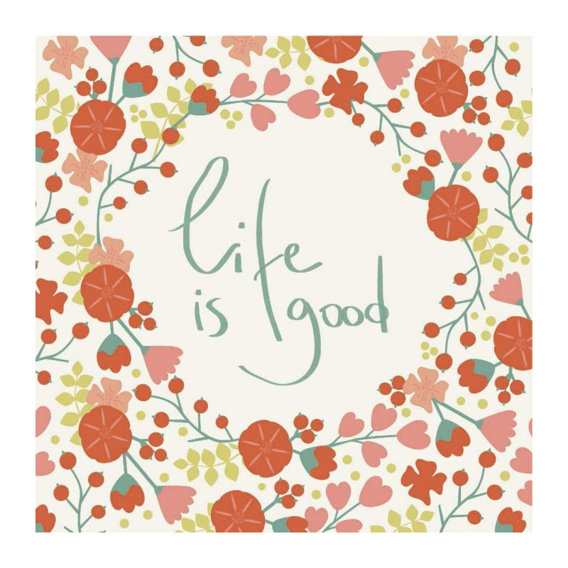 LIFE IS GOOD canvas print - Graphic