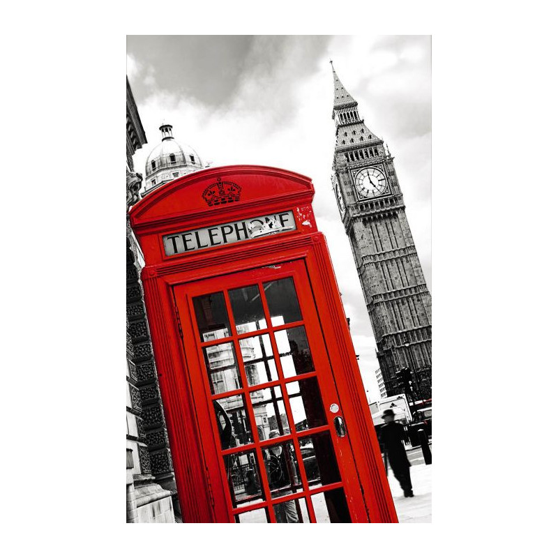 LONDON PHONE wall hanging - Red wall hanging tapestry