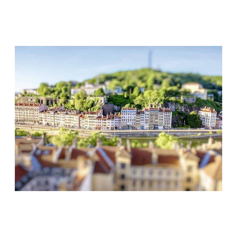 LYON TILT SHIFT canvas print - Xxl canvas prints