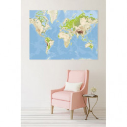 MAPPEMONDE canvas print