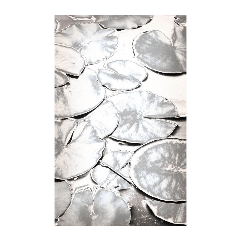 SILVER WATER LILY wall hanging - Nature landscape wall hanging tapestry