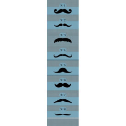 MOUSTACHE NUMBERS wall hanging