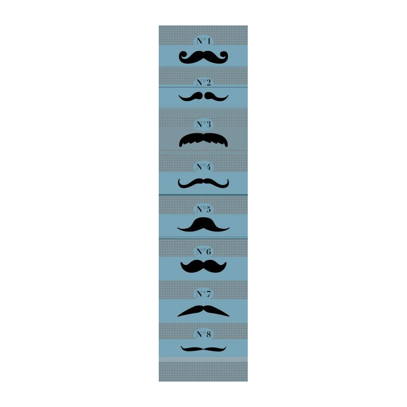 MOUSTACHE NUMBERS wall hanging - Graphic wall hanging tapestry