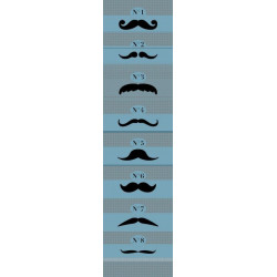 MOUSTACHE NUMBERS wallpaper