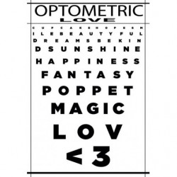 OPTOMETRIC LOVE canvas print