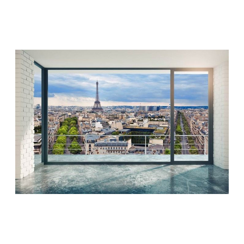 PARIS AT HOME Wallpaper - Optical illusion wallpaper