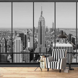 NEW YORK PENTHOUSE B&W Wallpaper