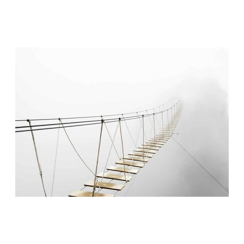 BRIDGE IN THE MIST Canvas print - Xxl canvas prints