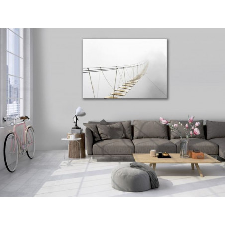 BRIDGE IN THE MIST Canvas print