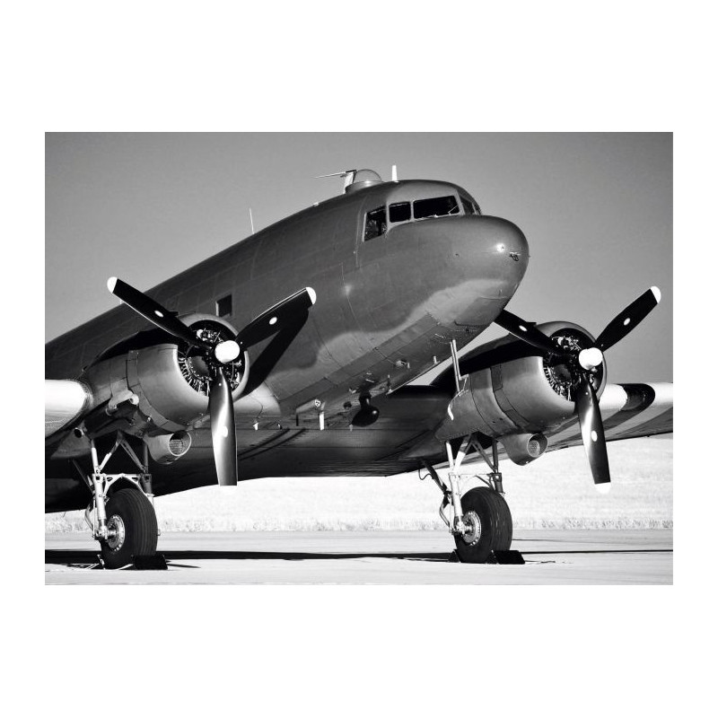 Tableau AVION DOUGLAS DC3 - Tableau noir et blanc