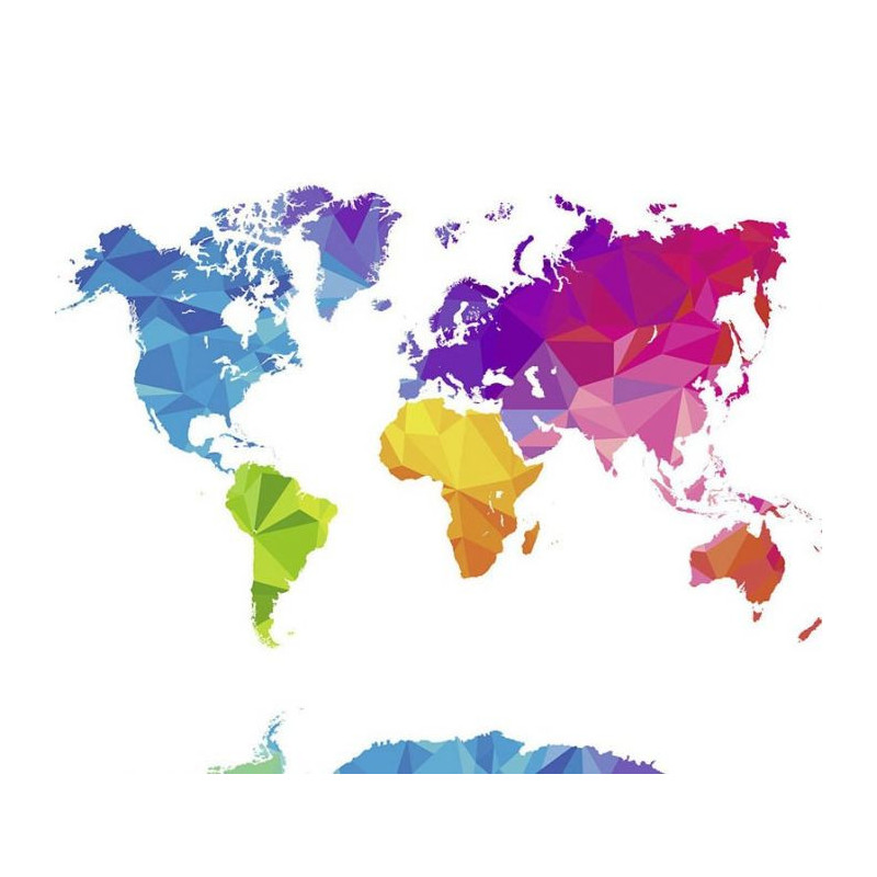 Papier Peint POP WORLD - Papier peint carte du monde