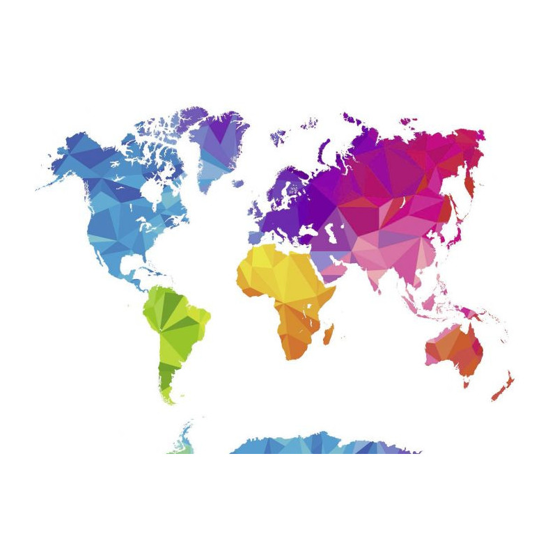 POP WORLD Canvas print - World map