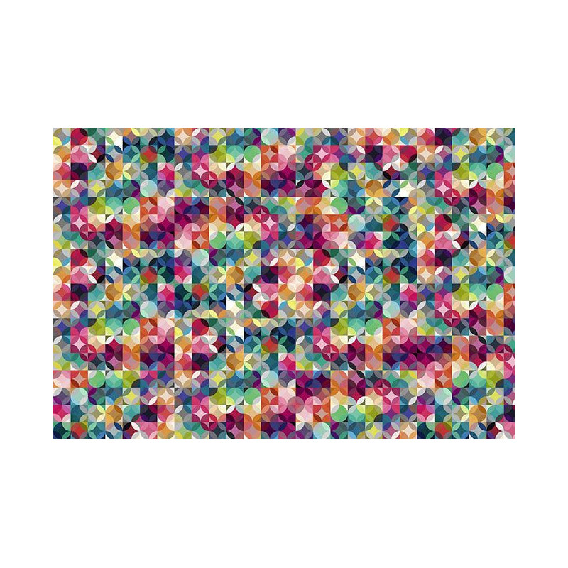 SQUARED CIRCLE Wallpaper - Coloured wallpaper