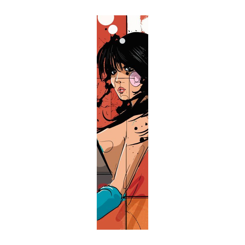 RED GIRL wall hanging - Graphic wall hanging tapestry