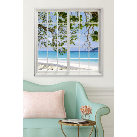 LOOKING AT THE BEACH  Canvas print