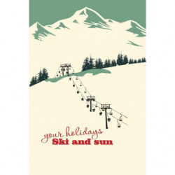 SKI LIFTS Wall hanging