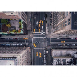 RUE DE NY FROM THE AIR canvas print