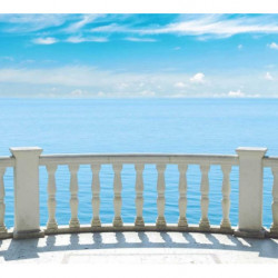 BALCONY ON THE SEA Wallpaper