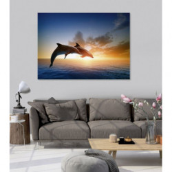 DOLPHINS JUMP Canvas print