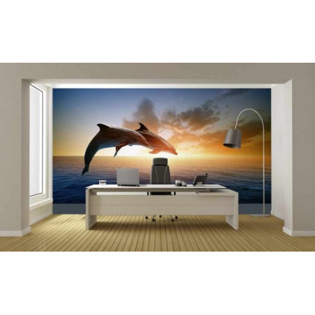 DOLPHINS JUMP Poster