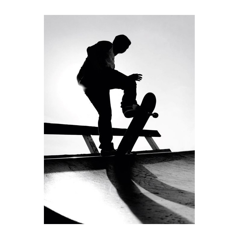 Tableau SKATEPARK - Tableau noir et blanc